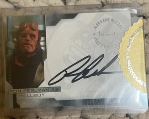RON PERLMAN AUTOGRAPH A1 INKWORKS 2004 SIGNED AUTO CARD HELLBOY DARK HORSE - Picture 1 of 2