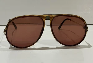 Vintage 80's CARRERA 5586 1- 130 Oversize Brown Tortoise Sunglasses - Picture 1 of 11