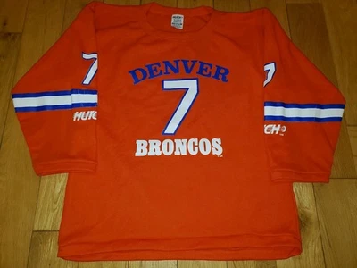 Camiseta deportiva de colección Hutch John Elway naranja DENVER BRONCOS 7 jóvenes del equipo de la NFL M Foto 1 de 4