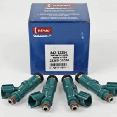 New 4x DENSO 23250-21020 Fuel Injectors For 2000-2009 Toyota Prius Scion xA xB Foto 1 de 4