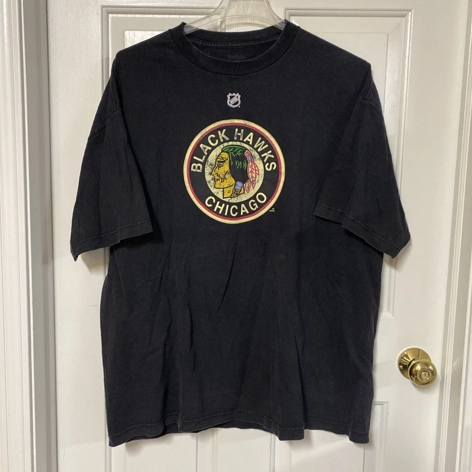 Camiseta vintage REEBOK Chicago Blackhawks #88 PATRICK KANE’s para hombre talla 2XL Foto 1 de 4