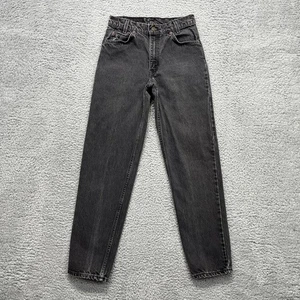 Vintage Levi's 550 Student Jeans Mens 29x32 Black Relaxed Tapered Orange Tab 90s - Picture 1 of 19