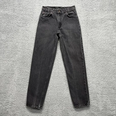 Vintage Levi's 550 Student Jeans Mens 29x32 Black Relaxed Tapered Orange Tab 90s - Image 1 of 4