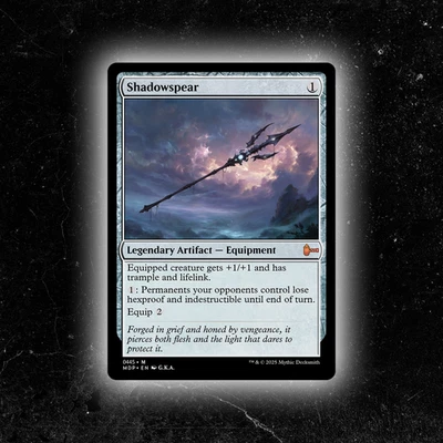 Shadowspear - Custom MTG Card - High-Quality - Image 1 of 4