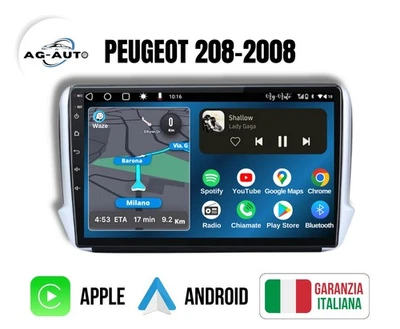 Peugeot 208 & 2008 KIT COMPLETO | 10 pollici Autoradio 2 Din + Carplay + GPS - Immagine 1 di 4