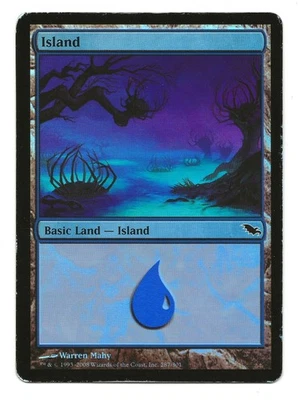 Island (287) MTG Shadowmoor Foil Land Card 1x HP Magic the Gathering - Image 1 of 4