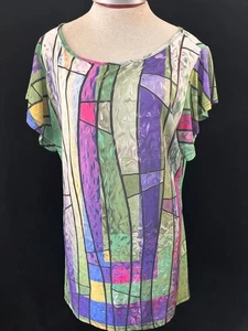 Blusa Top Lily by Firmiana Talla XL Manga Corta Jersey Elástico Espalda Larga - Imagen 1 de 6