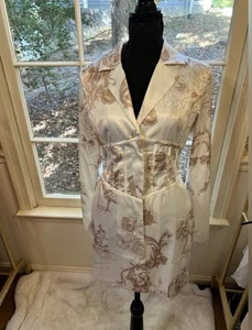 Fashion Nova weißes Seidenblazerkleid Größe Small neu mit Etikett - Bild 1 von 10