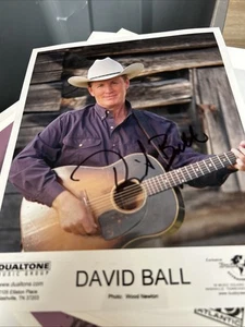 David Ball "Thinkin' Problem" Autogramm signed 8x10 Foto ACOA - Bild 1 von 1