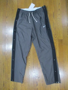 Nuevo* Pantalones Nike De Colección Para Hombres Gris Medio Cortavientos Breakaway Lateral Snap Y2K 00s - Imagen 1 de 9