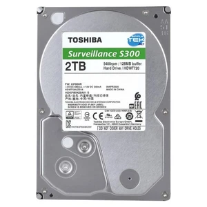 TOSHIBA S300 Surveillance Hard Disk HDD 2TB 3.5" SATA 5400RPM DVR PC NAS - Picture 1 of 6