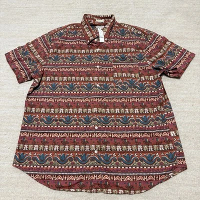 NWT J.Crew Southwestern Classic Shirt Button Up Aztec All Over Cotton Men's XL - Image 1 of 4
