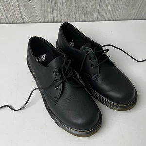 Dr. Martens 1461 QUAD SCHWARZE PLATEAUSCHUHE AUS GLATTLEDER DAMENGRÖSSE 7 - Bild 1 von 11