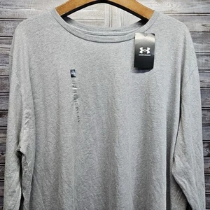 Under Armour Men's Loose Gray 4XL Long Sleeve T-Shirt Lightweight NWT - Picture 1 of 7