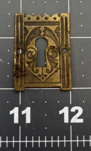 Vintage Eastlake Schlüsselloch Abdeckung Rosette Bergung Ersatzteile Messing - Bild 1 von 3