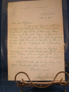 Carta de fan original firmada por Staats Cotsworth, radio, televisión, estrella de teatro - Imagen 1 de 6