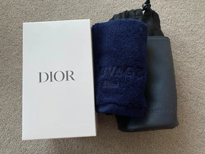 New Authentic DIOR Cosmetic Makeup Bag Case Storage Bag Travel Pouch With Towel - Picture 1 of 7