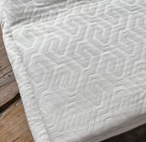 MATOUK Schumacher ATHENA QUEEN Coverlet Italy ~ IVORY ~ New - Picture 1 of 10