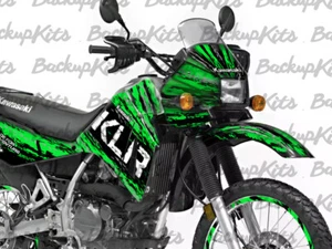 KAWASAKI KLR650 GRAPHIC KIT – CUSTOM STICKER DECALS ADVENTURE, 1993 - 2007 - Picture 1 of 26