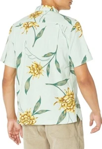 New Quiksilver Waterman Men's Perfect Bloom Button Up Woven Top Size Large - Picture 1 of 3