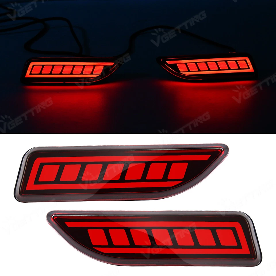 Pair For 2011-2013 Toyota Corolla Lexus CT200h LED Rear Reflector Brake Light - Image 1 of 4