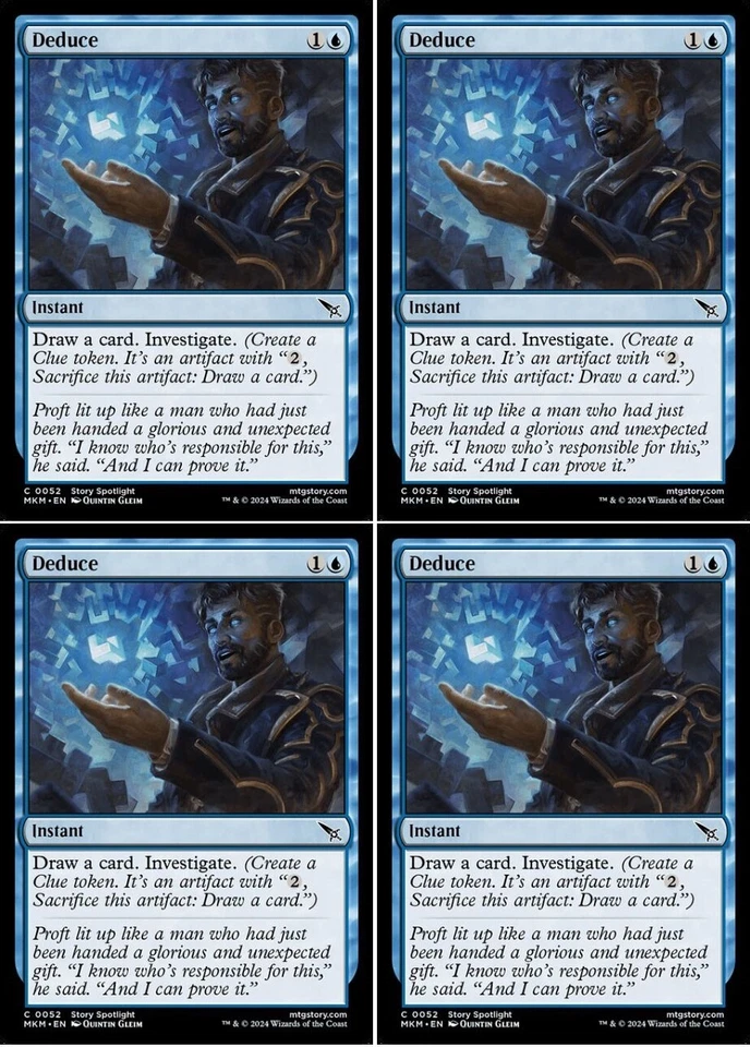 MTG - 4x DEDUCE - Murders at Karlov Manor (C) - Image 1 of 1