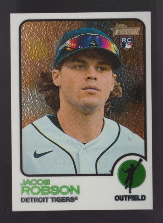 2022 Topps Heritage High Chrome #588 Jacob Robson 991/999 RC - Image 1 of 1