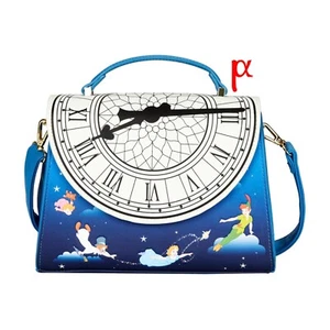Bolso Bandolera Loungefly Disney Peter Pan Reloj Brilla en la Oscuridad - Imagen 1 de 6