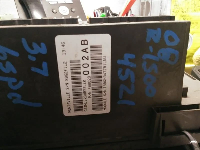 Dodge Ram1500 2008 módulo de potencia totalmente integrado (Tipm). NÚMERO DE PIEZA 68028002 Foto 1 de 1
