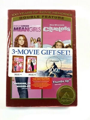 3 Movie Gift Set - Mean Girls/ Clueless/ How to Loose a Guy In 10 Day - NEW DVDs Foto 1 de 4