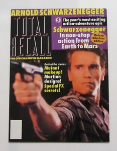 1990 TOTAL RECALL MOVIE MAGAZINE - ARNOLD SCHWARZENEGGER COVER - Picture 1 of 1