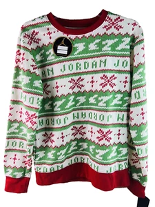 Jordan Jumpman Navidad Rojo Blanco Verde SUDADERA 95A153-R78 JUVENIL XL *RARA* - Imagen 1 de 2