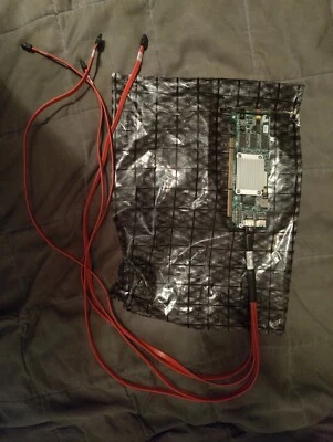 LSI LSI00042 PCI-X 64-bit/133MHz MegaRAID 300-8XLP SAS Serial Attached SCSI - Image 1 of 2