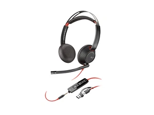 Plantronics Poly Blackwire C5220 USB-A USB-C Headset (207576-01, 8X231AA) New - Afbeelding 1 van 3