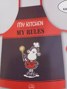 Sheepworld Küchenschürze - Motiv: My Kitchen - My Rules ..... - NEU - OVP - Bild 1 von 7