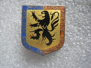 INSIGNE EMAIL CAVALERIE 2° REGIMENT DE HUSSARDS DRAGO PARIS ETAT EXCELLENT - Picture 1 of 2