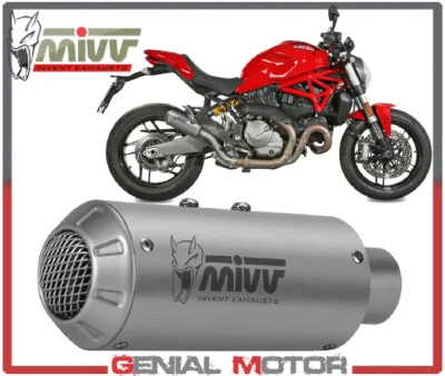 Terminale Scarico MIVV M3 Inox per DUCATI MONSTER 821 2018 > 2020 - Изображение 1 из 4
