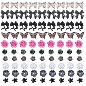 400 PZ Accessori Nail Art Ciondolo Artigianale Gioielli Fiori Nail Art - Foto 1 di 12