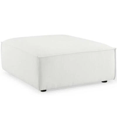 Modway Restore Modern Style Polyester Fabric Ottoman in White - Image 1 of 4