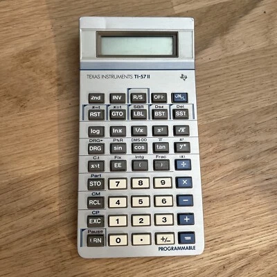 Calculatrice Électronique Texas Instruments TI-57 II Programmable Vintage - Photo 1/4
