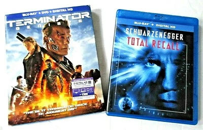 LOT:  Terminator Genisys Blu Ray w DVD and Total Recall Blu 2015 - Image 1 of 4
