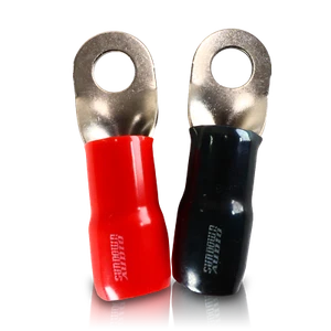 Sundown Audio 1/0 Gauge Ring Terminals Black/Red (20 Pack) - Picture 1 of 4