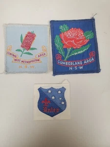Vintage: Boy Scouts Australia Patch lot of (3) - Picture 1 of 2