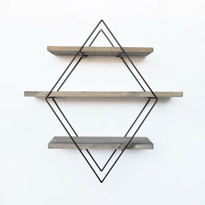 3-stöckiges Estante Colgante Moderno Decoración,Jarrones,Relojes Y Libros Etc - Imagen 1 de 5