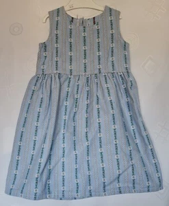 DRESS VINTAGE TRACHTEN OKTOBERFEST DIRNDL TYROL BLUE GIRL -SIZE:US 5/EU 110 - Picture 1 of 4