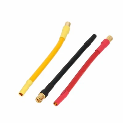 6.5mm Plug to 3.5mm Jack Bullets BLDC Motor ESC Adapter 10# 10cm Extension Cable - Image 1 of 2