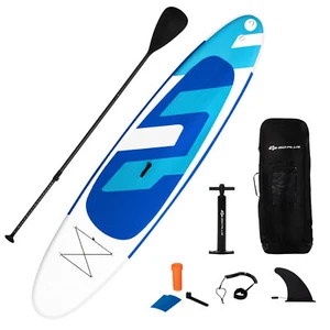Tabla de remo inflable de pie de 11 ft 6"" de espesor con mochila deportes acuáticos surf - Imagen 1 de 10