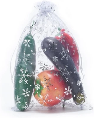 25 Piezas 8X12 Pulgadas Cordón Organza Bolsas Boda Fiesta Favor Regalo Caramelos Juguetes M Foto 1 de 3