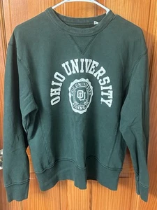 Ohio University, Athens Ohio, Green, Embroidered Sweatshirt. Small. - Picture 1 of 8