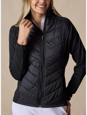 Chaqueta con Capucha New Balance Para Mujer Mediana Negra Bolsillos con Cremallera Completa Forrada de Vellón Foto 1 de 4